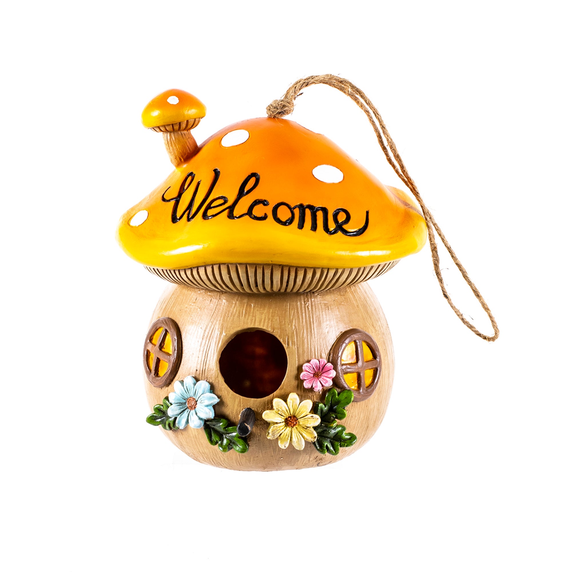 Mushroom Bird House The Teapot Garden Boutique