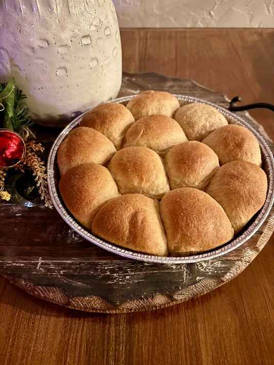 Fresh Mill Flour Wheat Rolls One Dozen