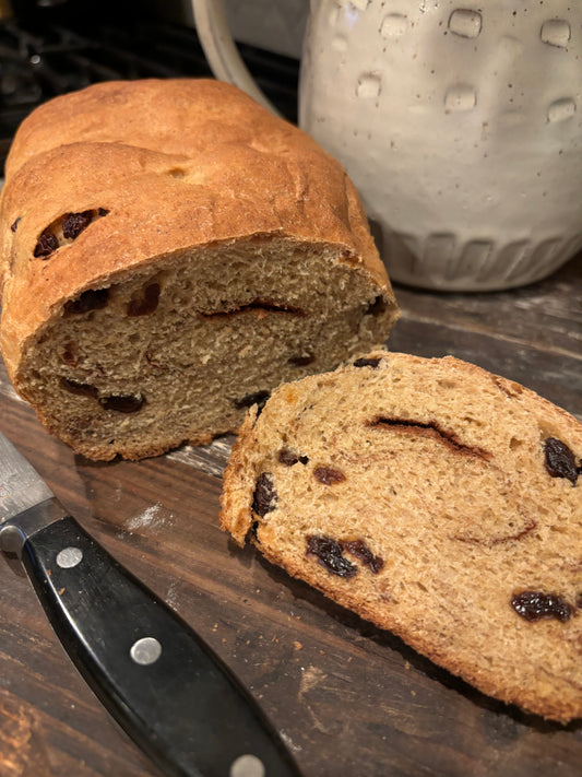 Fresh Milled Flour Cinnamon Raisin Bread PICK UP ONLY