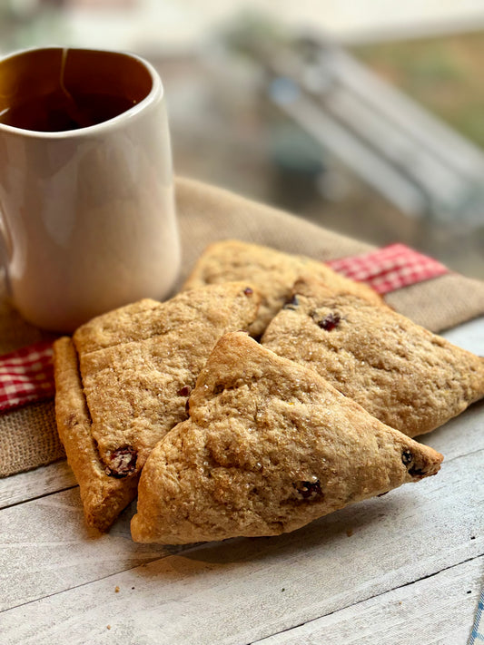 Fresh Milled Flour Cranberry Orange Scones -PICK UP ONLY!