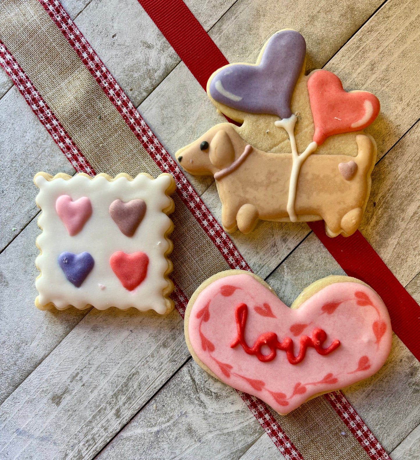 Valentine’s Day Decorated Sugar Cookies (Fresh Milled Flour) PICKUP/SHIP IN GA ONLY