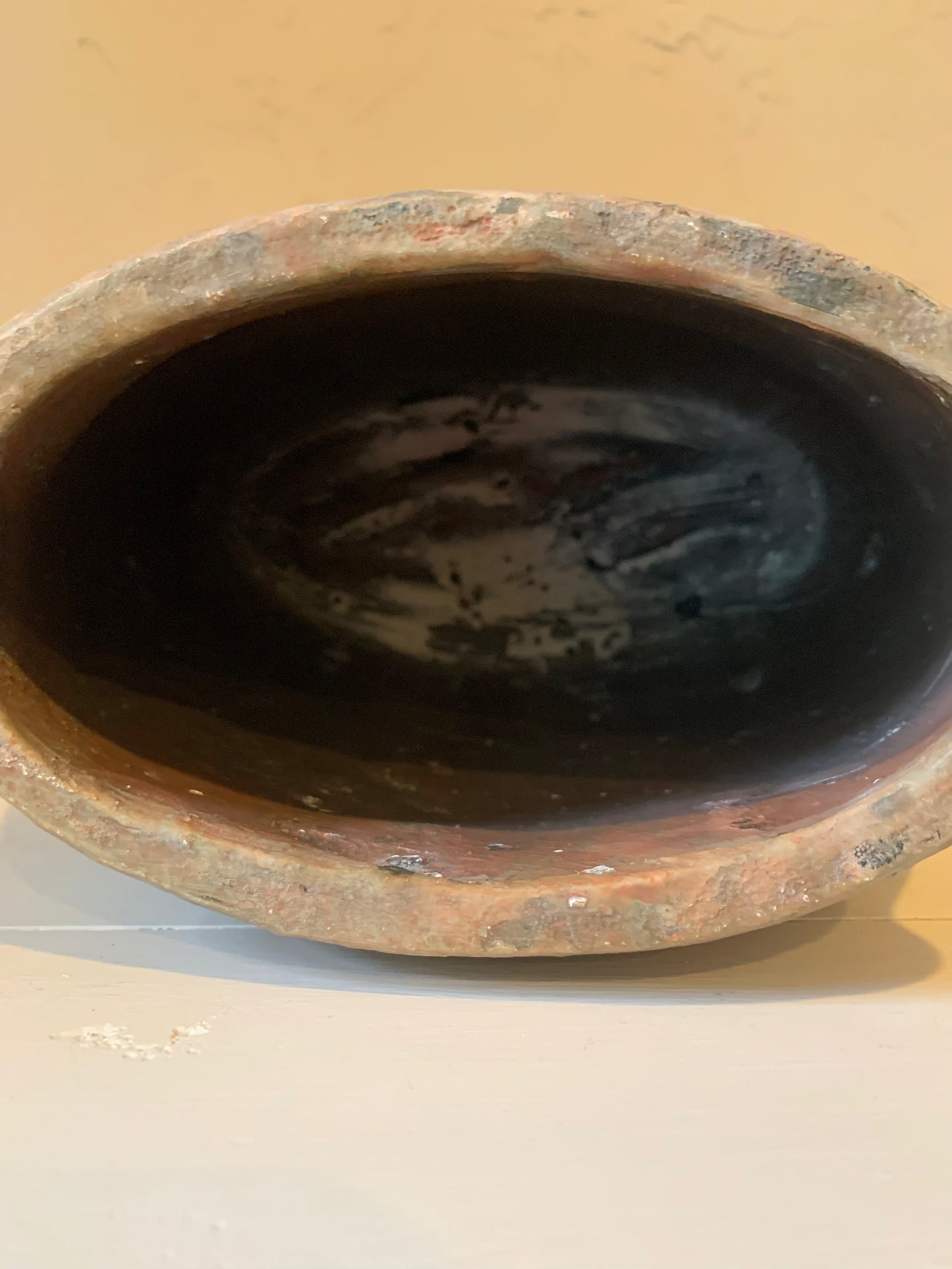 Distressed Terra Cotta Oval Planter