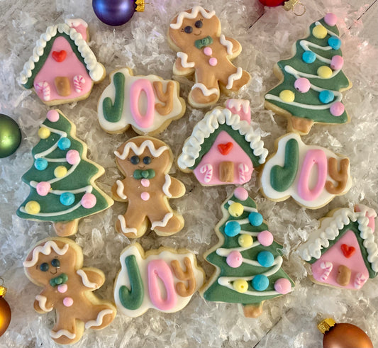 Dozen Christmas Cookies 1"-2" FMF OR GLUTEN FREE