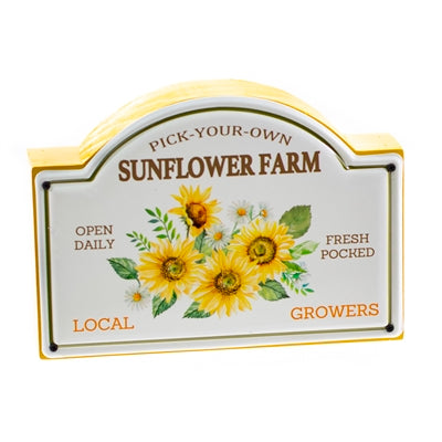 Sunflower Block Sign
