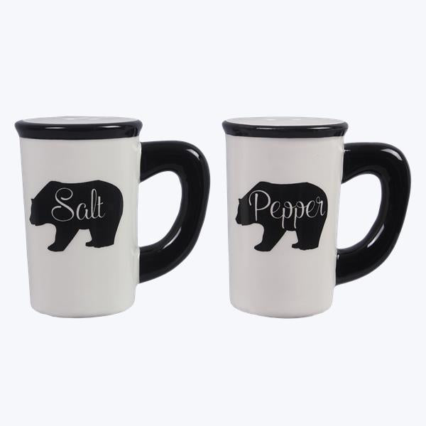 Black Bear Salt and Pepper Shakers