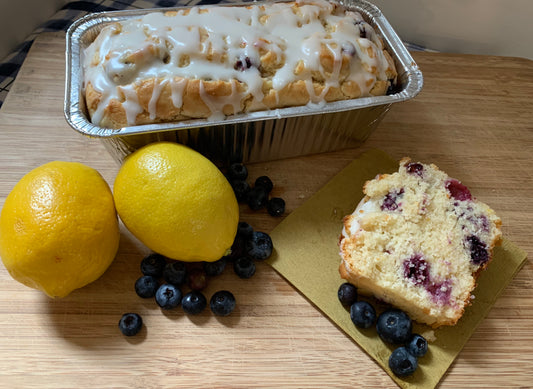 FMF Glazed Blueberry Lemon Loaf